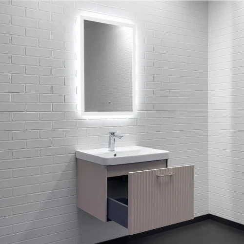Тумба с раковиной Comforty Ангара 60П 00-00021034 подвесная Дуб латте