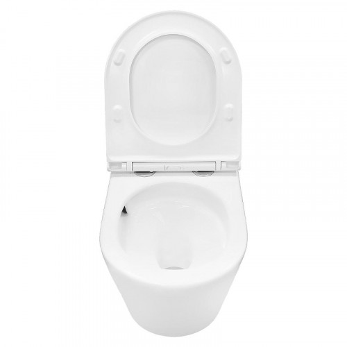 Унитаз Azario Vela AZ-2480 подвесной цвет Белый с сиденьем Микролифт