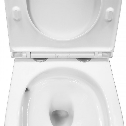 Унитаз Azario Vela AZ-2480 подвесной цвет Белый с сиденьем Микролифт