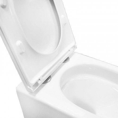 Унитаз Azario Vela AZ-2480 подвесной цвет Белый с сиденьем Микролифт