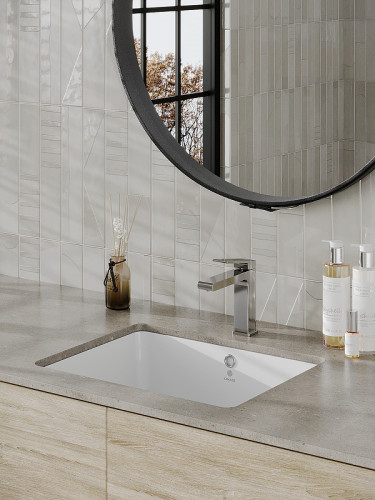 Раковина Orange 50 B02-500W Белая глянцевая фарфор встраиваемый