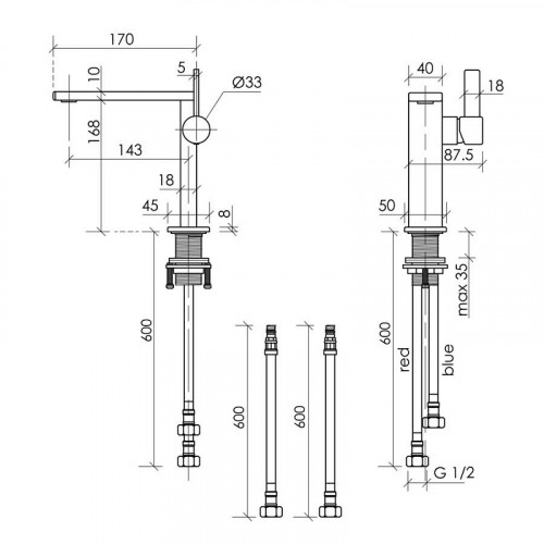 Смеситель для раковины Sancos Linn SC9019CH Хром