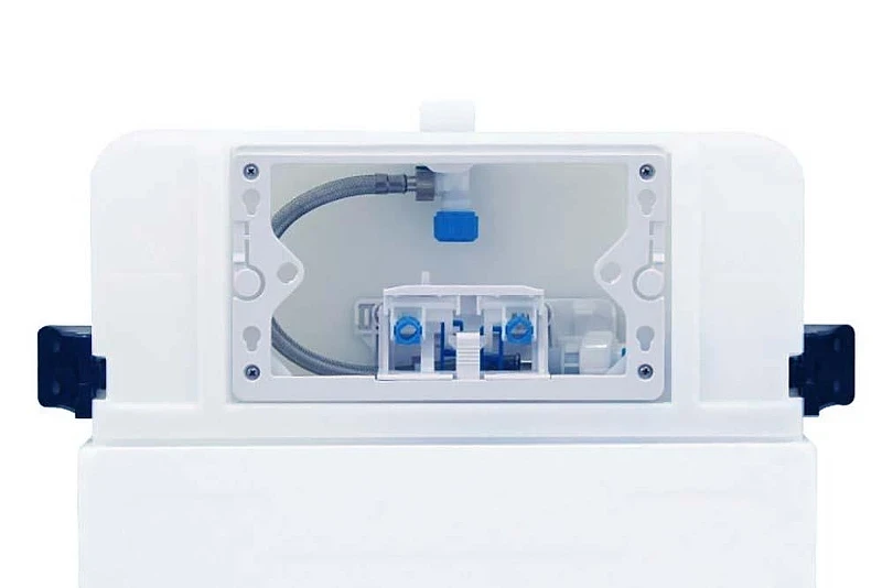 Комплект унитаза со смывным бачком Aquatek Set BW Aquatek Европа-010 3в1 цвет Белый с сиденьем Микролифт и клавишей смыва цвет Хром глянцевый