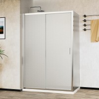 Душевой уголок Vincea City 120х90 VSR-5CT9012MT профиль Хром стекло текстурное