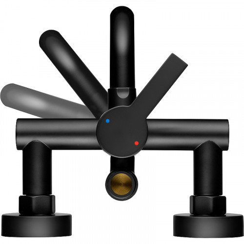 Смеситель для ванны Swedbe Diana 1035B Черный матовый латунь на стену