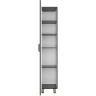 Шкаф пенал Brevita Gloster 35 L GLOS-05035-48-2Л Графит матовый МДФ / ЛДСП