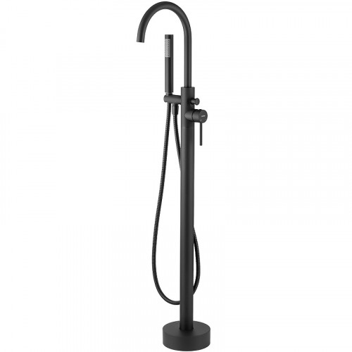 Смеситель для ванны Swedbe Spira 4000B Черный матовый латунь на пол