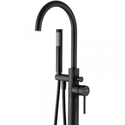 Смеситель для ванны Swedbe Spira 4000B Черный матовый латунь на пол