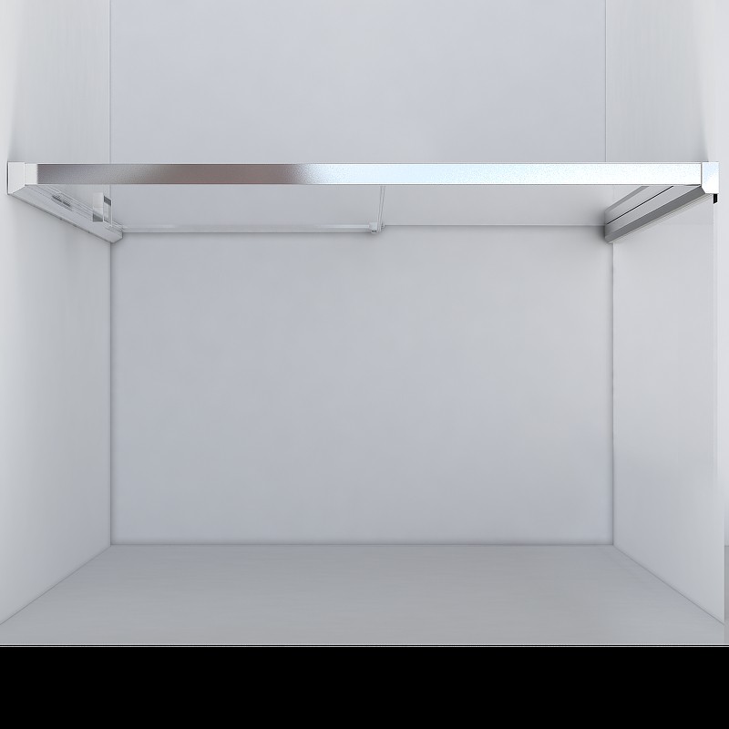 Душевая дверь Vincea Lugano 140 VDS-1L140CLB-1 профиль Черный стекло прозрачное