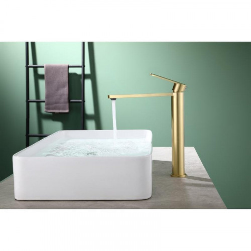 Смеситель для раковины Raglo R10.15.03 цвет Золото матовое