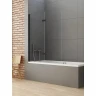 Шторка для ванны New Trendy NEW SOLEO Black x110 P-0084