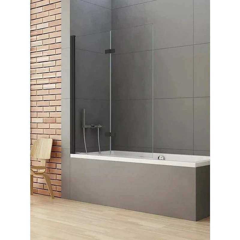 Шторка для ванны New Trendy NEW SOLEO Black x110 P-0084