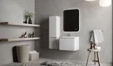 Зеркало Raval Ego 60 Ego.02.60/W/RL с подсветкой с бесконтактным выключателем и часами стекло