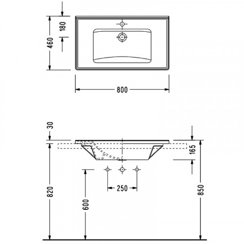 Раковина Serel 80 3035 Белая