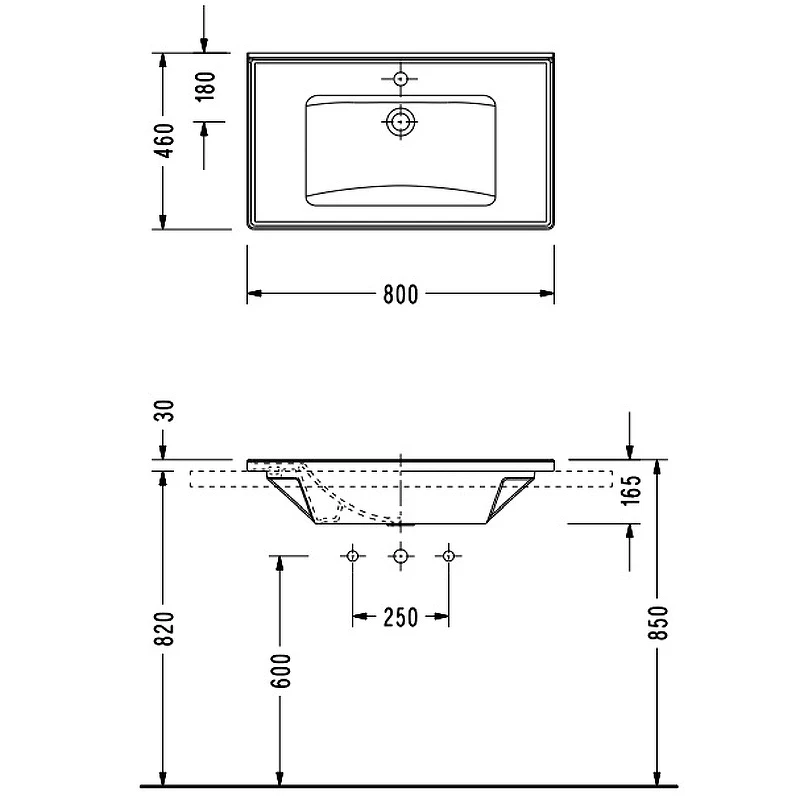 Раковина Serel 80 3035 Белая