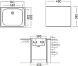 Кухонная мойка Domaci Равенна 50 DCL 500*400 (5) 1T цвет Сталь