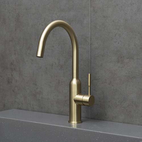 Смеситель для кухни Lemark Expert LM5079LGN цвет Светлое золото