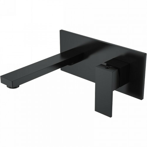 Смеситель для раковины Boheme Qubic 475-B Черный матовый латунь