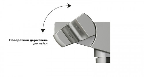 Душевая система Kaiser Sano 08477-15 с термостатом цвет Вороненая сталь