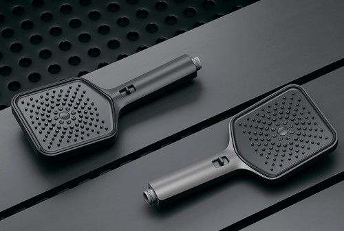 Душевая система Kaiser Sano 08477-15 с термостатом цвет Вороненая сталь