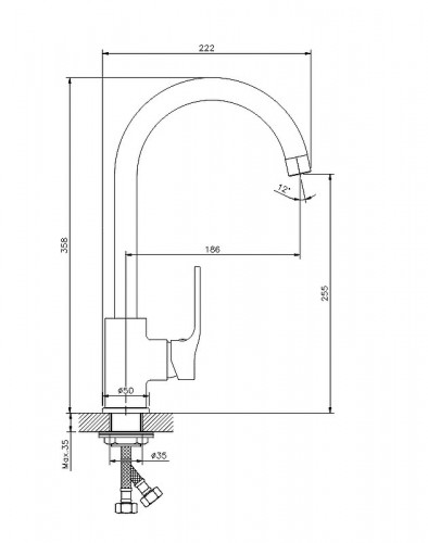 Смеситель для кухни Koller Pool Stream ST0500 Хром