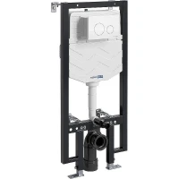 Инсталляция WasserKRAFT Vils 56TLT.010.ME.WM02 для унитаза с Белой матовой клавишей смыва