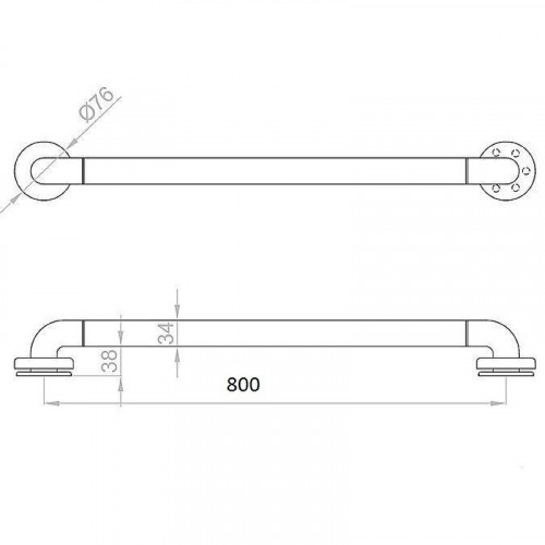 Поручень Nofer 15054.80.NBA Белый