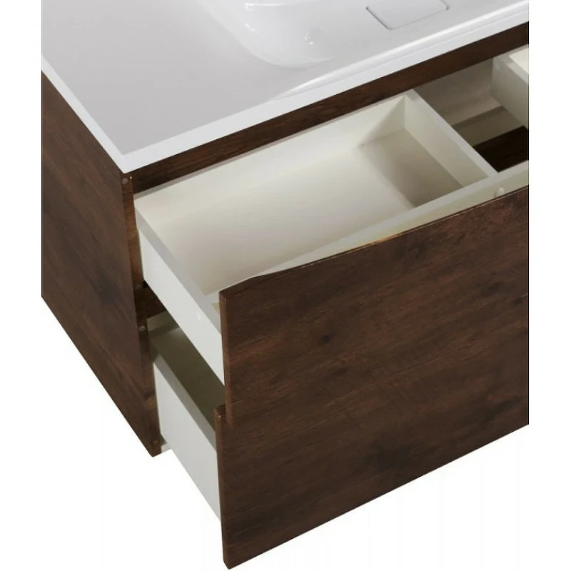 Тумба под раковину BelBagno Marino 120 MARINO-H60-1200-2C-SO-RW-P подвесная Rovere Moro МДФ / ЛДСП