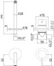Смеситель для раковины Paffoni Light LIG007ST70 Сталь встраиваемый
