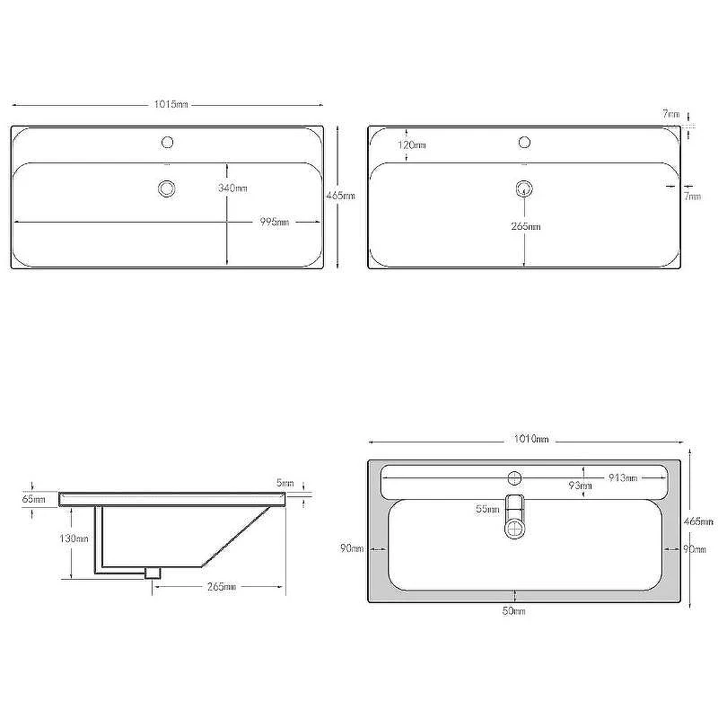 Раковина Aquanet Flash 100 333270 Белая