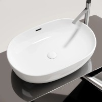 Раковина-чаша Ceramicanova Element 61 CN6064 Белая фарфор накладная