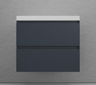 Тумба под раковину Style Line Манхэттен 70 ЛС-00002363 подвесная цвет Графит