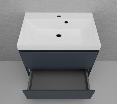 Тумба под раковину Style Line Манхэттен 70 ЛС-00002363 подвесная цвет Графит