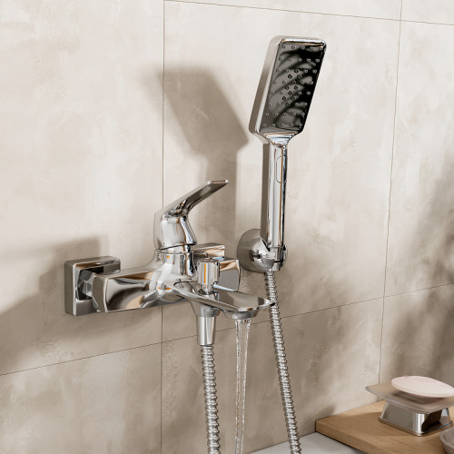 Смеситель для ванны WasserKRAFT Neime 1901 Хром латунь на стену