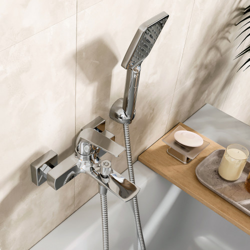 Смеситель для ванны WasserKRAFT Neime 1901 Хром латунь на стену