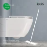 Комплект унитаза с инсталляцией Iddis Basic BASBQ02i73 с сиденьем Микролифт и Черной матовой клавишей смыва