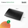 Комплект унитаза с инсталляцией Iddis Basic BASBQ02i73 с сиденьем Микролифт и Черной матовой клавишей смыва