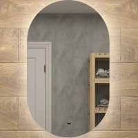 Зеркало Bellezza Эдда 70 4610211020016 с подсветкой с инфракрасным выключателем МДФ / ЛДСП, стекло
