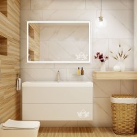 Зеркало Art&amp;Max Monza AM-Mon-1200-800-DS-F с подсветкой с сенсорным выключателем стекло
