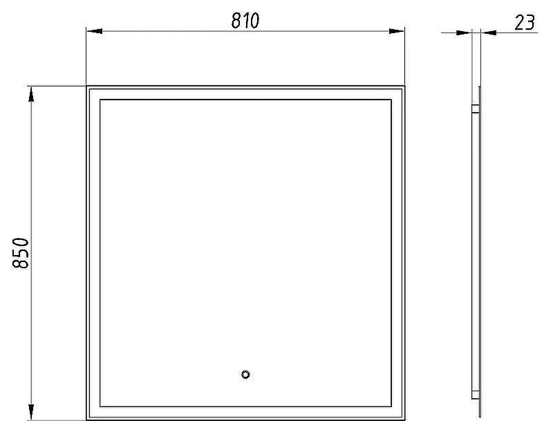Комплект мебели для ванной ASB-Woodline Риола 80 124111 подвесной Капучино