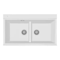 Кухонная мойка Rivelato Fonde 86 FN-8638-2 Bianco latte цвет Белый