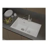 Кухонная мойка Rivelato Fonde 86 FN-8638-2 Bianco latte цвет Белый