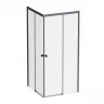 Душевой уголок AM.PM X-joy89х89 W94G-403-9090-BT1K профиль цвет Черный матовый стекло Прозрачное