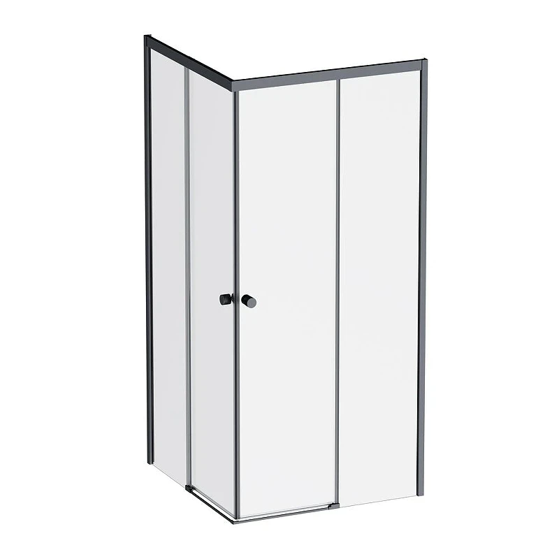 Душевой уголок AM.PM X-joy89х89 W94G-403-9090-BT1K профиль цвет Черный матовый стекло Прозрачное