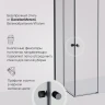 Душевой уголок AM.PM X-joy89х89 W94G-403-9090-BT1K профиль цвет Черный матовый стекло Прозрачное