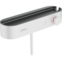 Смеситель для душа Hansgrohe ShowerTabletSelect 400 24360700 с термостатом Белый матовый латунь на стену