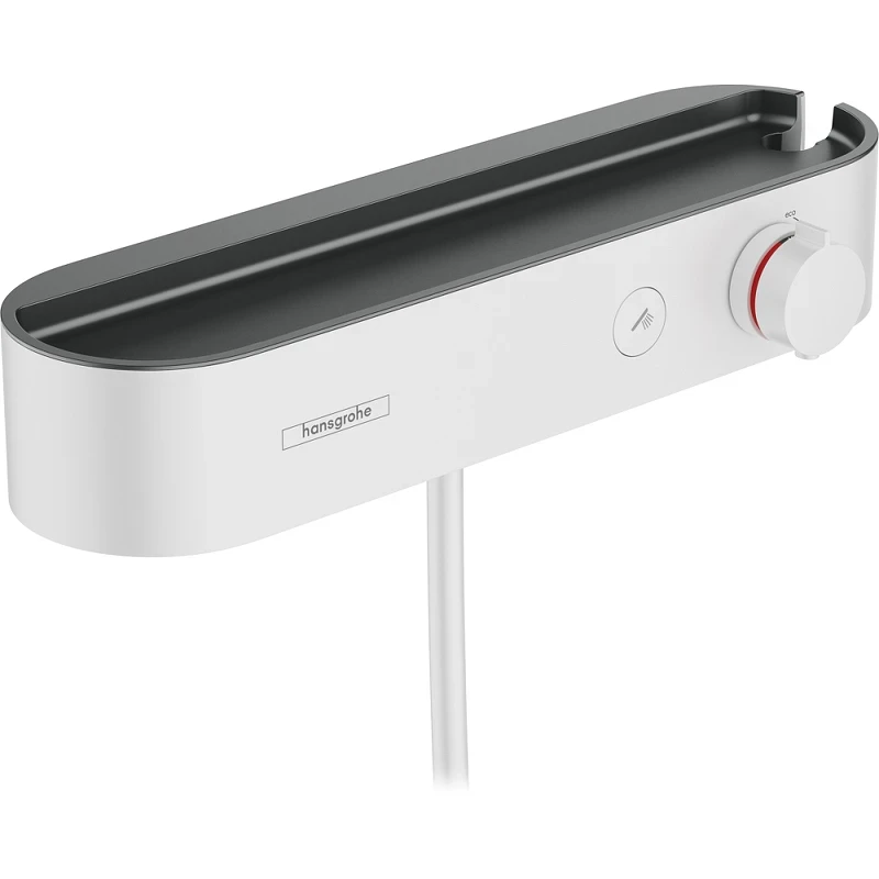 Смеситель для душа Hansgrohe ShowerTabletSelect 400 24360700 с термостатом Белый матовый латунь на стену