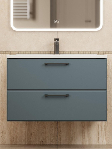 Тумба под раковину Uperwood Foster New 80 TFosterNEW80g подвесная цвет Серый графит