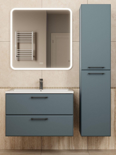 Тумба под раковину Uperwood Foster New 80 TFosterNEW80g подвесная цвет Серый графит