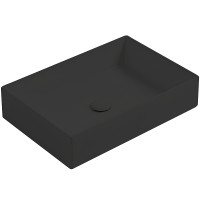 Раковина-чаша Simas Agile 60 AG60 nero matt Черная матовая фарфор накладная, полувстраиваемая